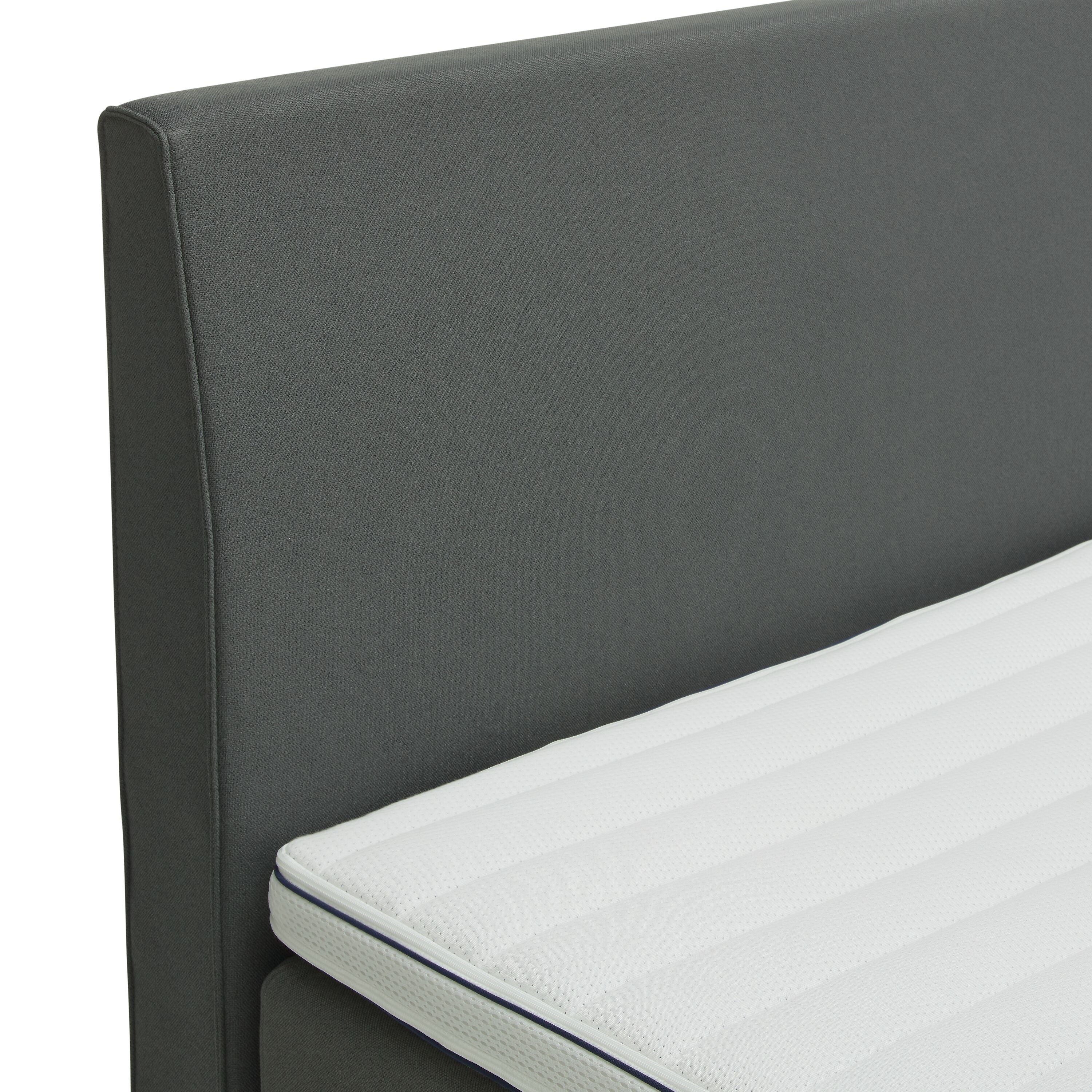 bico GOODNIGHT Boxspringbett - Dunkelgrau / B: 160.0 cm x T: 200.0 cm