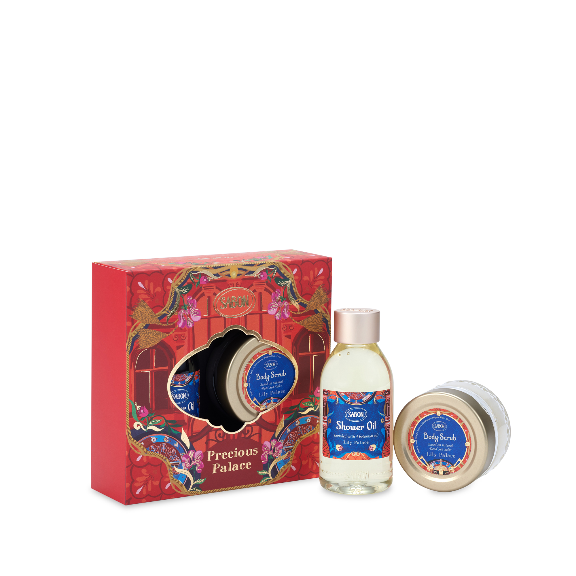 Kit duo Huile de douche et Gommage corps Lily Palace |