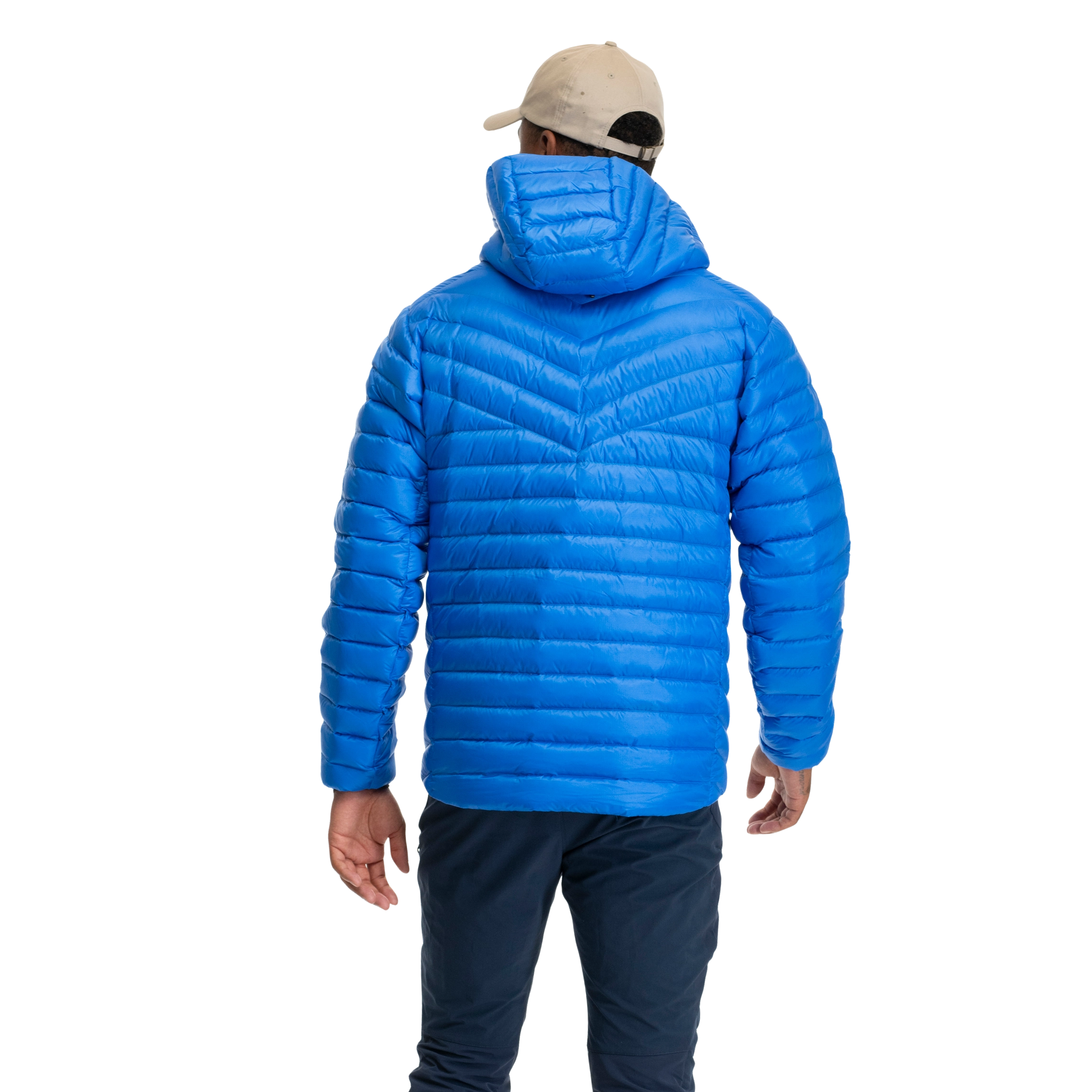 Rabot Light Down Jacket Hood Men Bright Blue