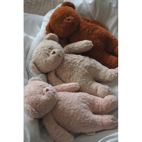 Moonie - ourson nature bio avec sons & lumières - Rose Blush - MOONIE