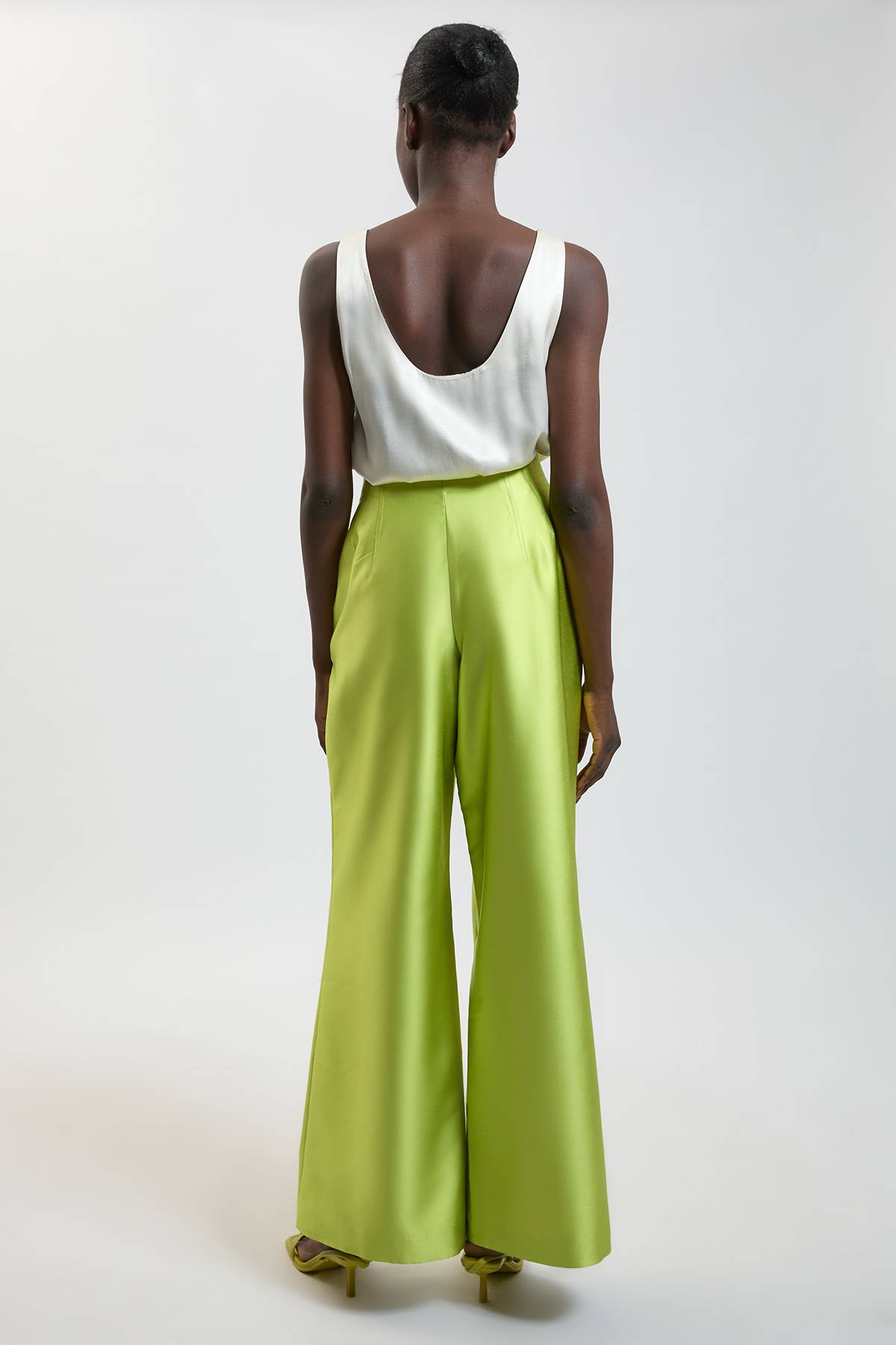 KarenMillen Pantalon Tailleur En Satin Structuré