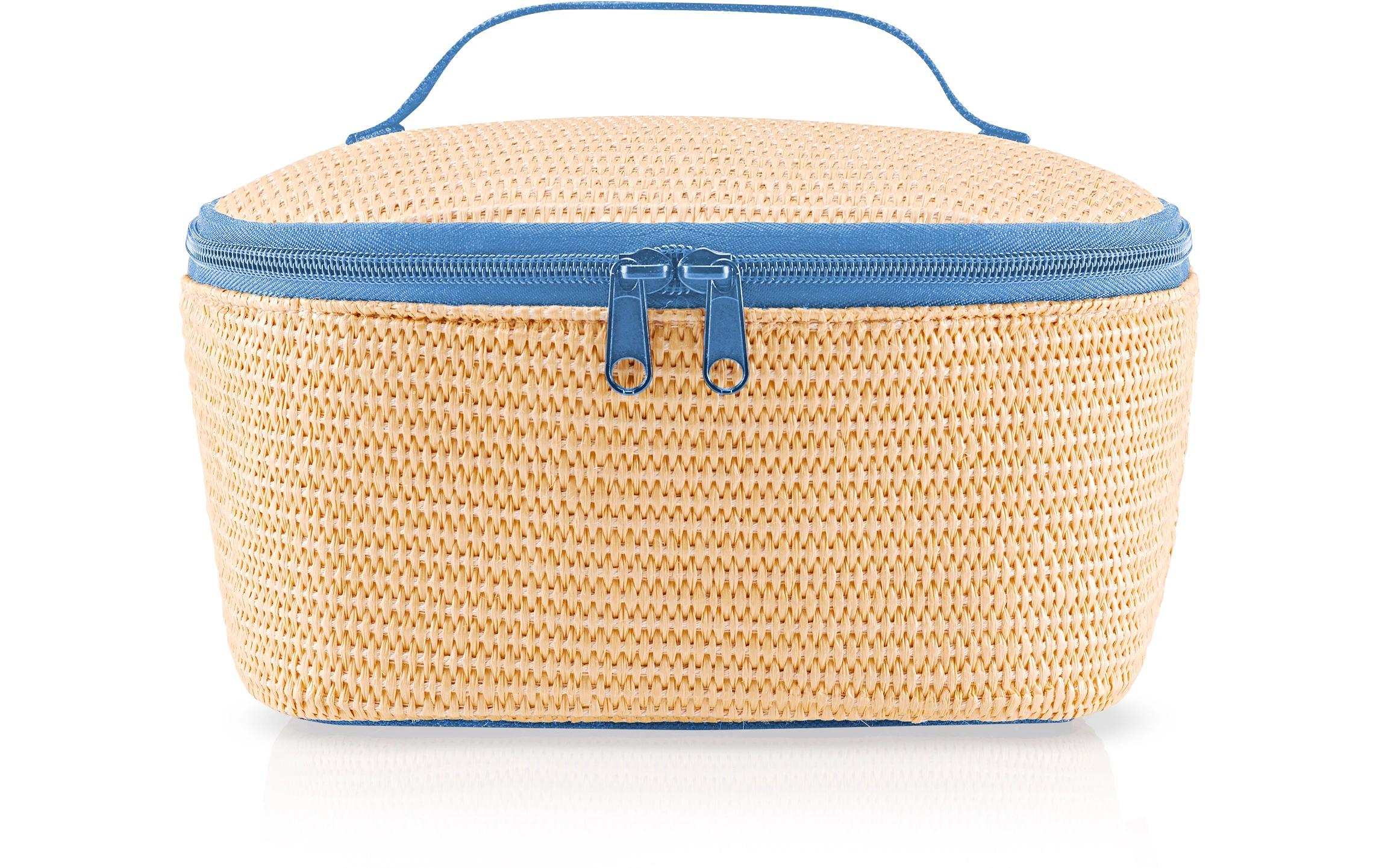 Kühltasche S pocket Raffia blueCoolerbag für Lunch, Snacks