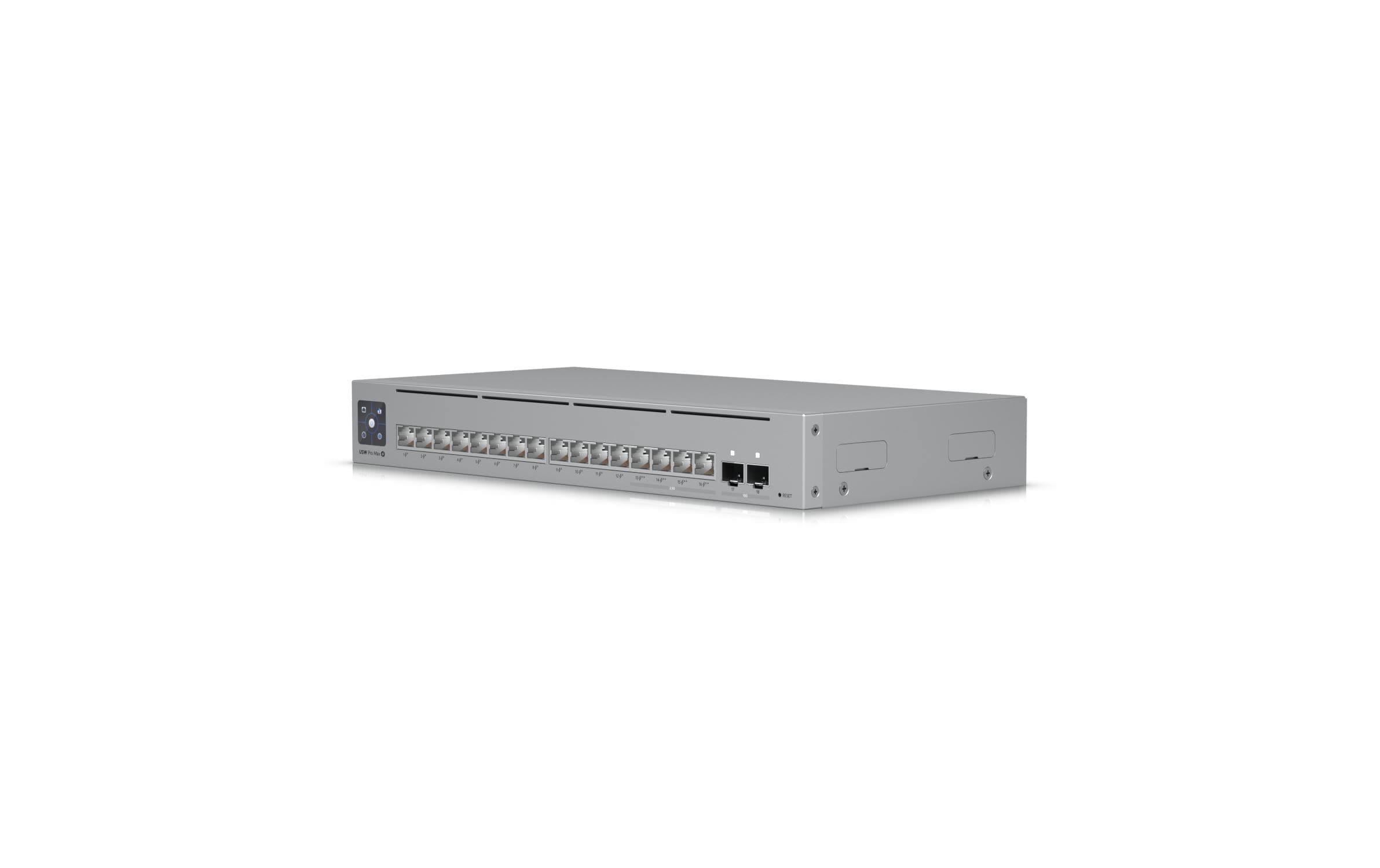 PoE+ Switch USW-PRO-MAX-16-POE 18 Port<br>Leistungsstarker PoE Switch für professionelle Netzwerke