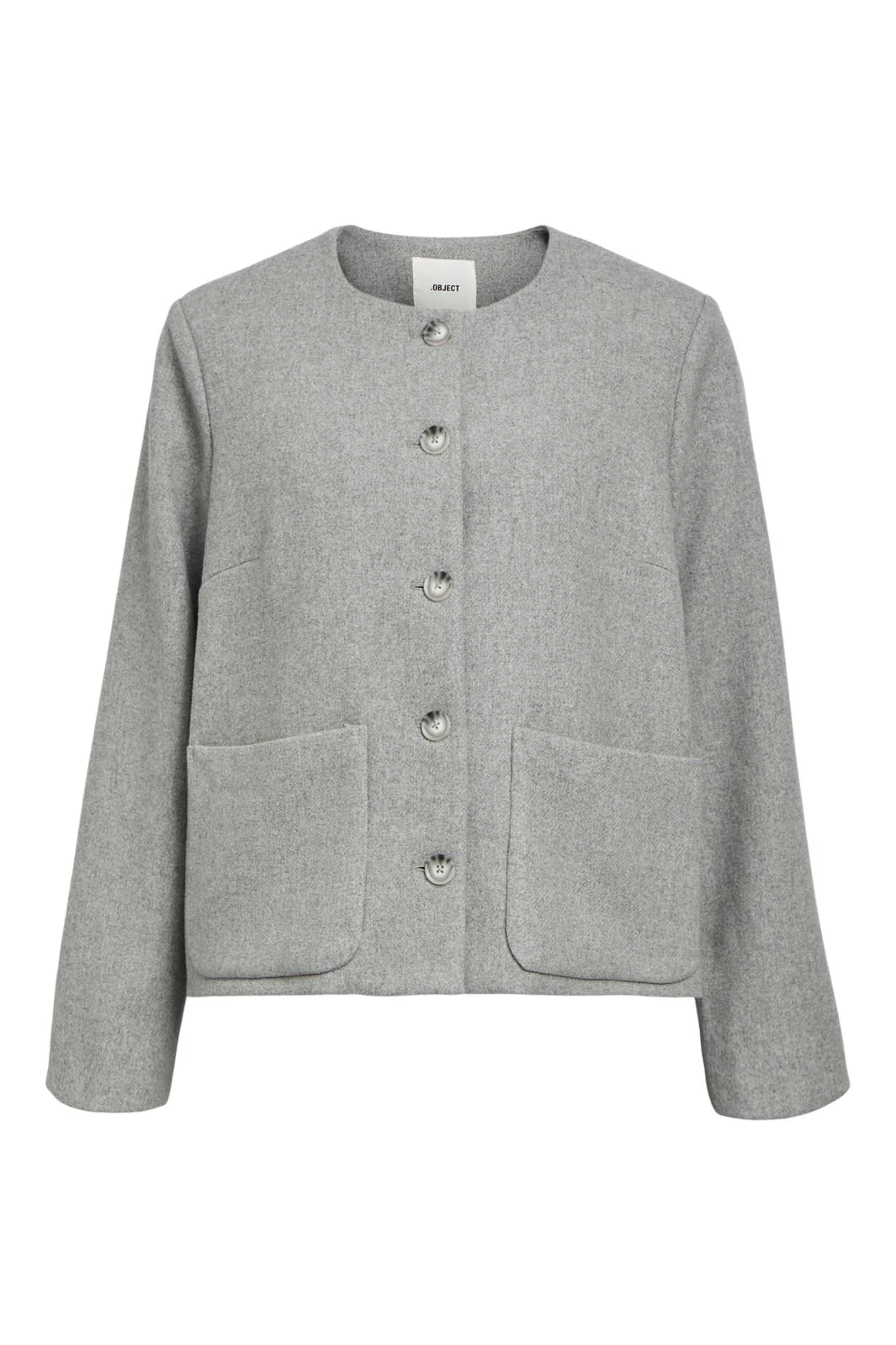 Object Objpisa Short Jacket 4595002 light grey melange
