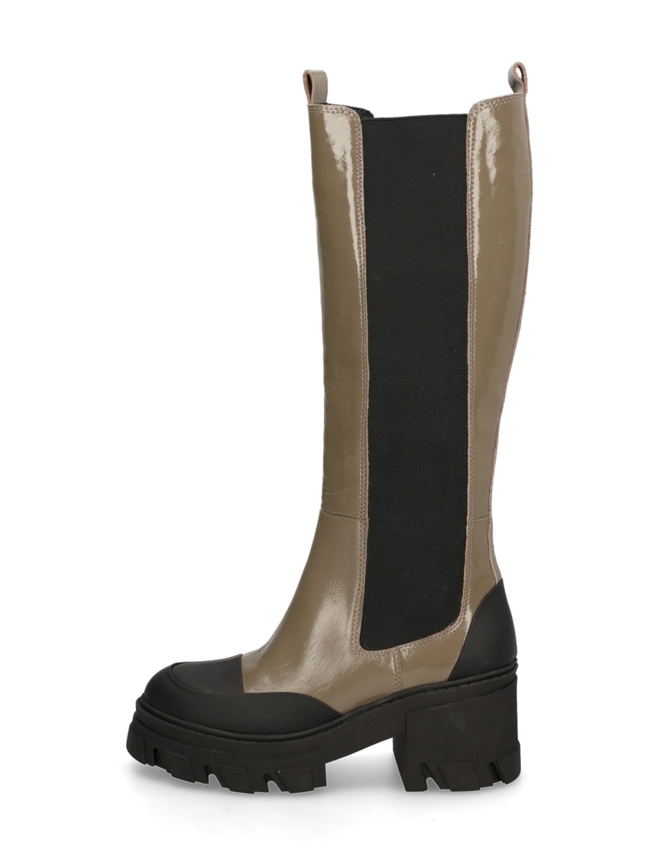 Lackleder Stiefel