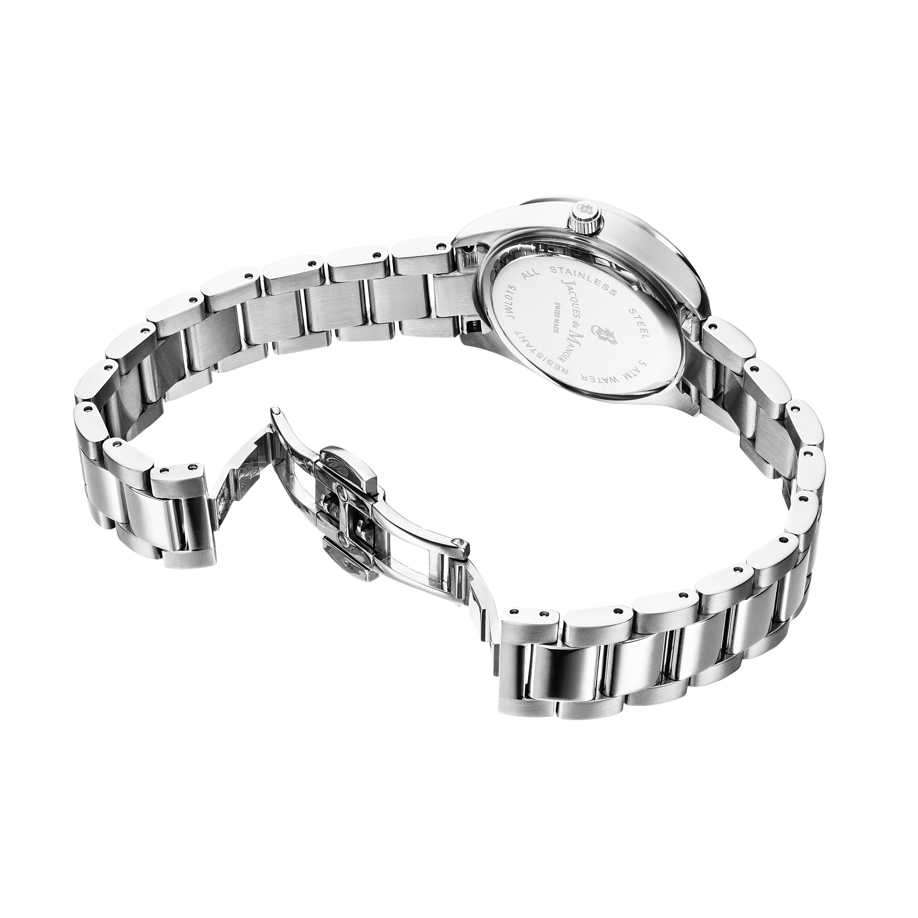 Jacques du Manoir Damen Armband Uhr Inspiration Beauty Edelstahl JWL01505