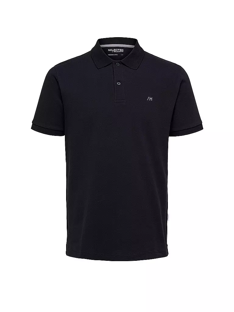 SELECTED Poloshirt SLHDANTE  schwarz