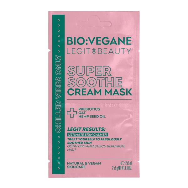 Bio:Végane Super Soothe Cream Mask 2x5ml