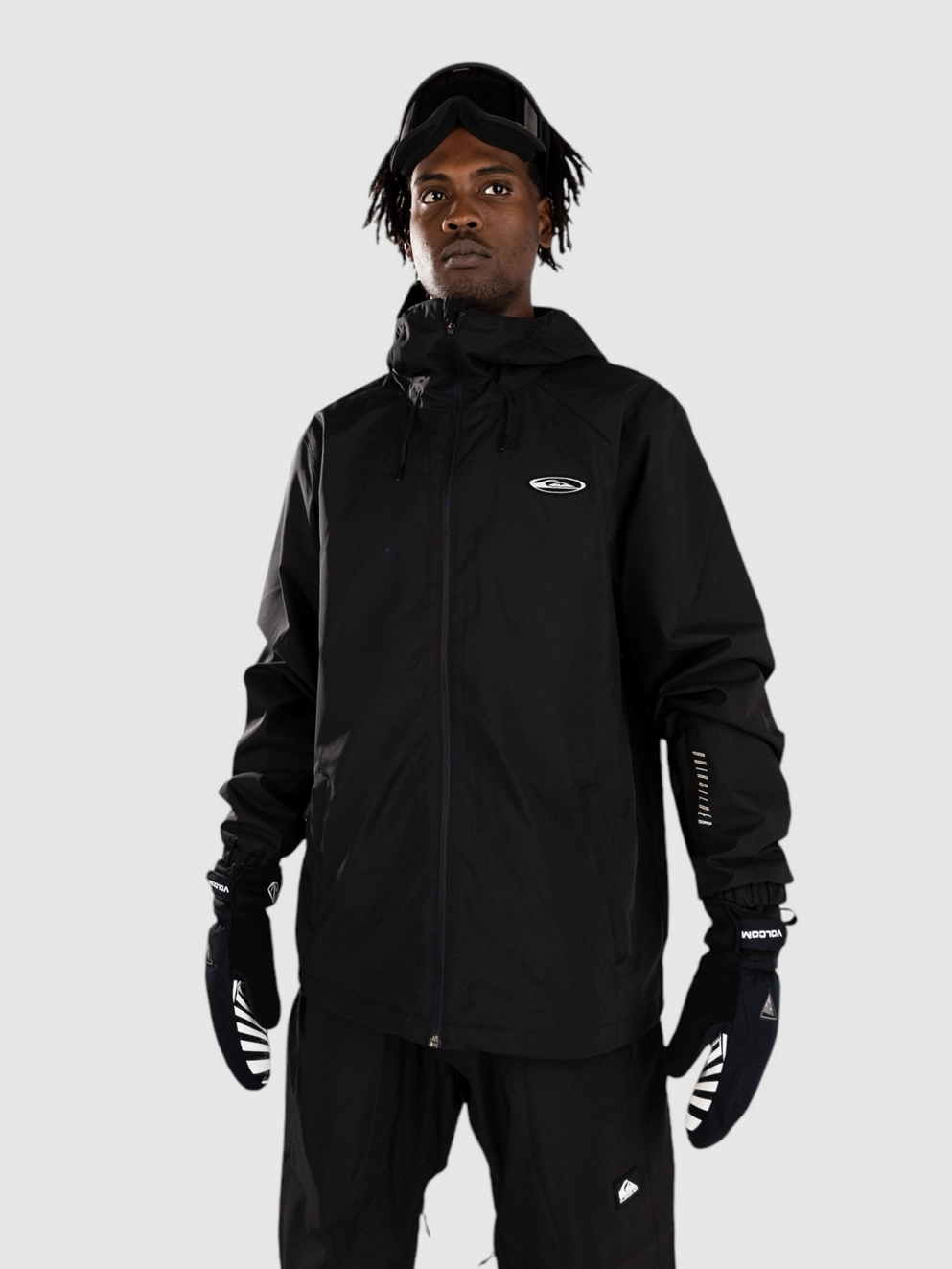 Quiksilver High In The Hood Jacket true black