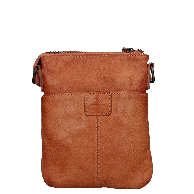 Bear Design Schoudertas / Telefoontasje Davide Cognac