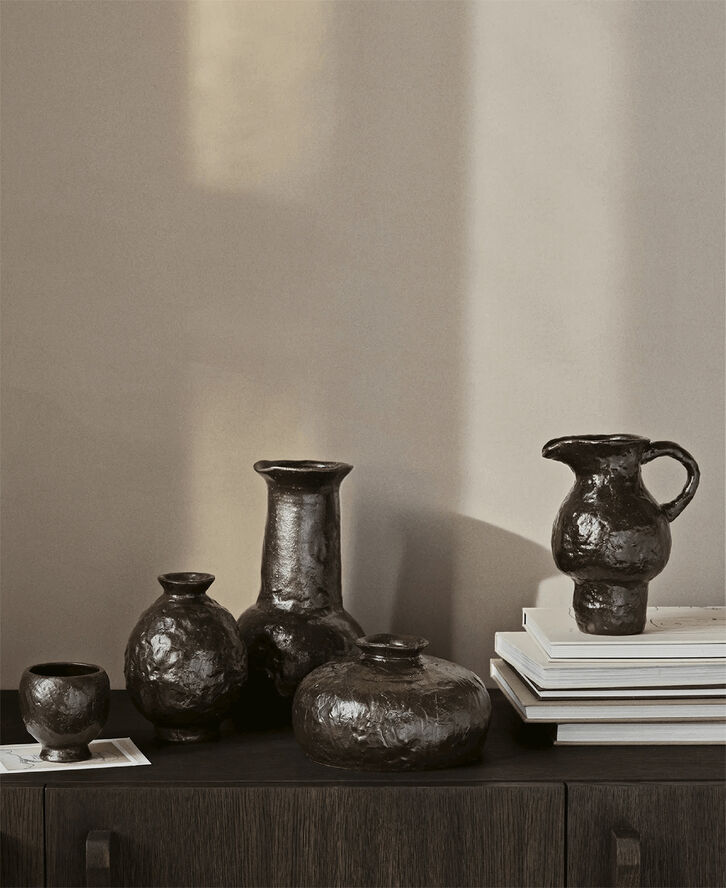 ferm LIVING Doro Vase - H11 - Coffee Coffee