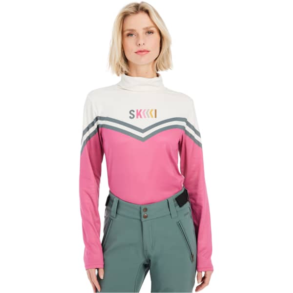 Sweat polaire PROTEST PRTMERCI 1/4 ZIP ACTIVE TOP W ROSE DUST