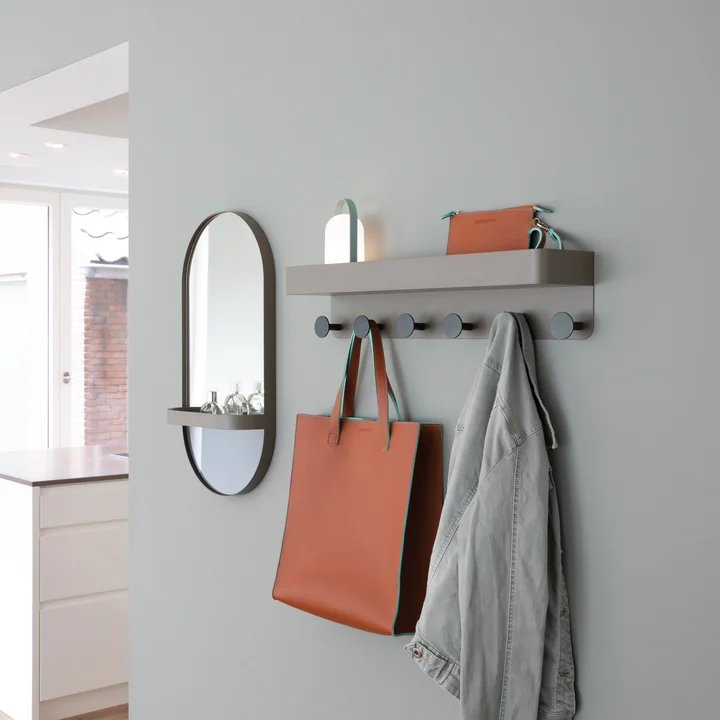 Remember - Wandspiegel mit Ablage, mint
