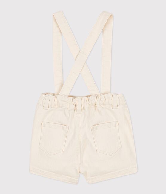 Short à bretelles bébé en denim