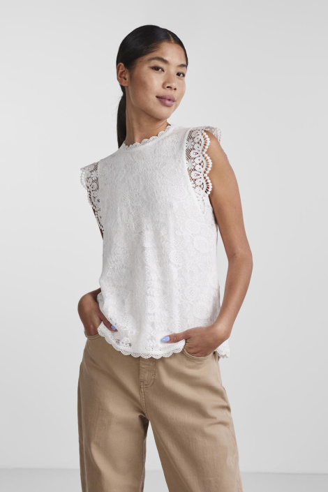 Pieces witte dames top