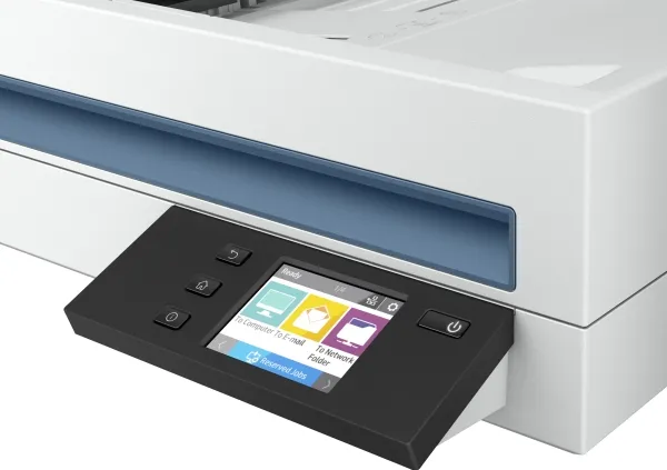 HP Scanjet Pro N4600 fnw1 - Dokumentscanner - Contact Image Sensor (CIS) - Duplex - 216 x 5362 mm - 600 dpi x 1200 dpi - op til 40 ppm (mono) / op til 40 ppm (farve) - ADF (100 ark) - op til 6000 scanninger pr. dag - Gigabit LAN, USB 3.0, Wi-Fi(n)