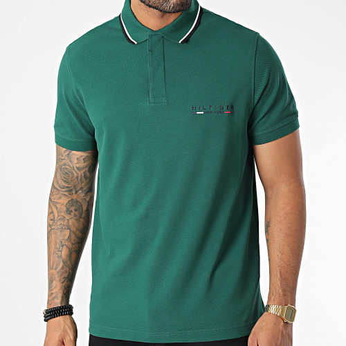 Polo Manches Courtes Brand Love Logo 9525 Vert