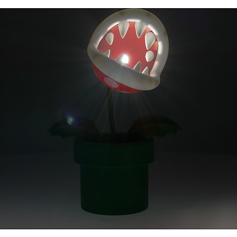 Super Mario Mini Piranha lampe - grøn og rød