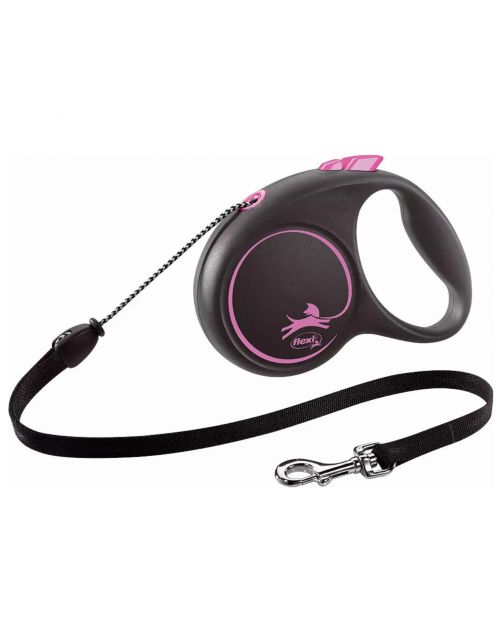 Flexi Black Design Koord M 5 m - Hondenriem
