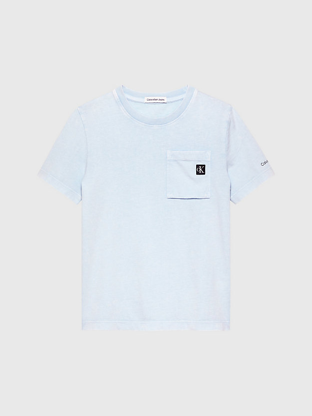 Camiseta com bolso com acabamento vintage