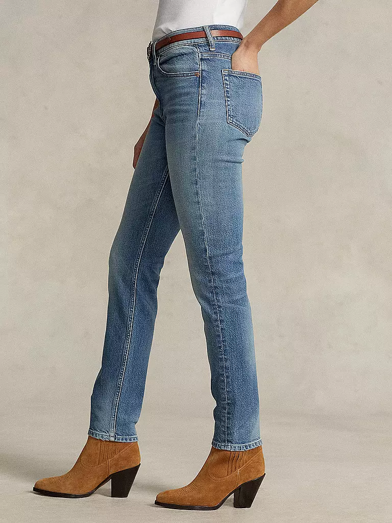 POLO RALPH LAUREN Jeans Skinny Fit 7/8 hellblau