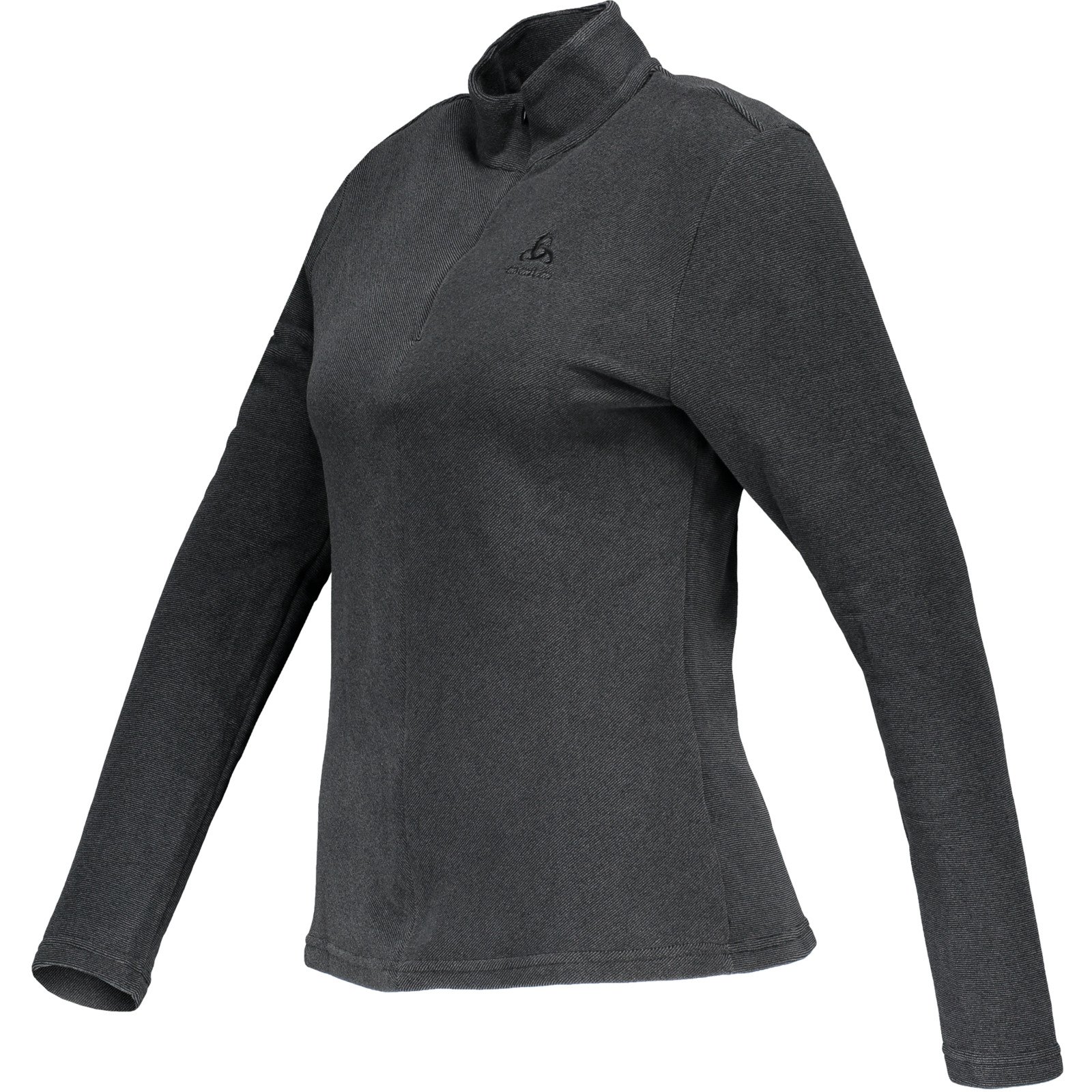 Odlo Damen-Fleecepullover Mid Layer Half Zip XL, anthrazit