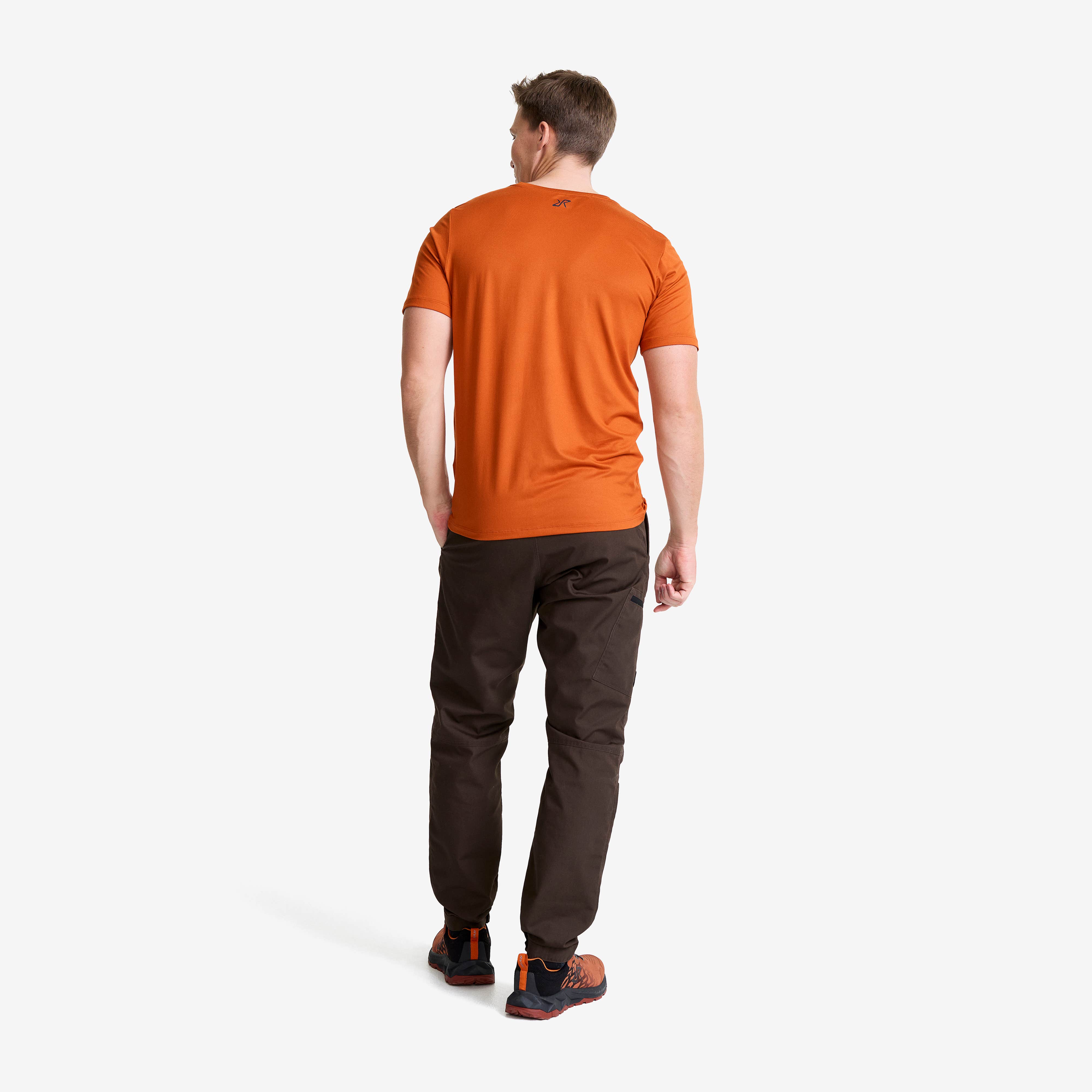 Mission Logo T-shirt Herre Terracotta Brown