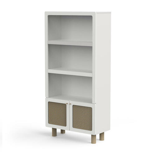 Bibliothèque 2 tablettes + 2 portes OCHNA - CBA Meubles