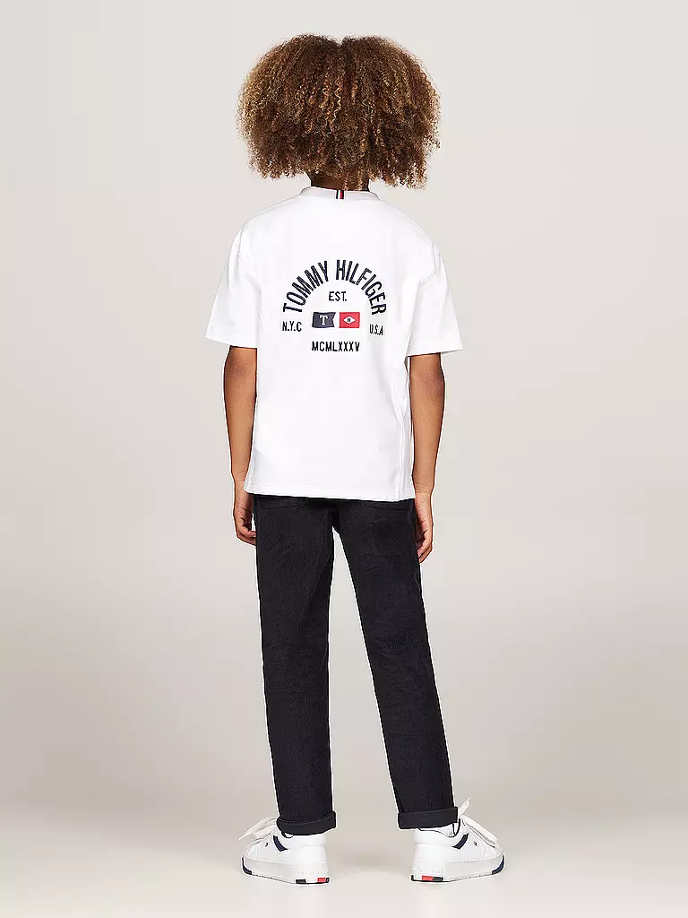 TOMMY HILFIGER Jungen T-Shirt  weiss