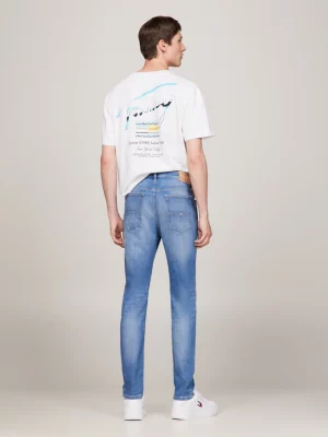 Calça jeans skinny desbotada Simon