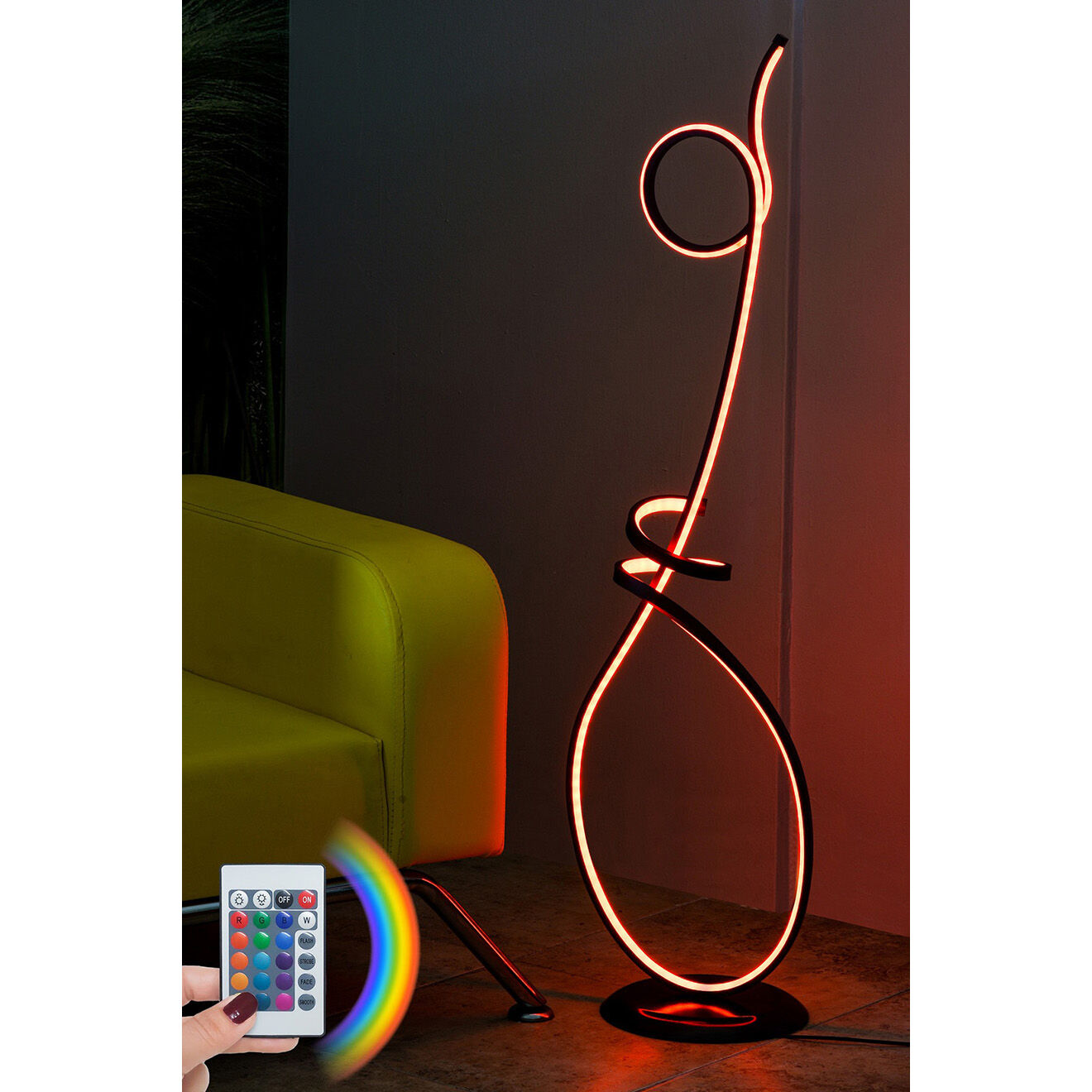 Sheen Lampadaire Picasso multicolore - 30x25x120 cm