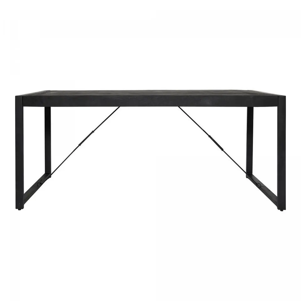 StarFurn - Rechthoekige eettafel Boaz - 200 cm - zwart