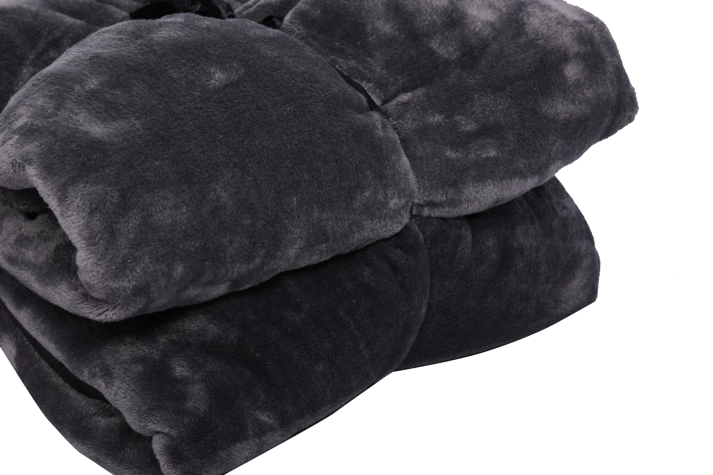 Kuscheldecke 220 x 240 cm anthrazit