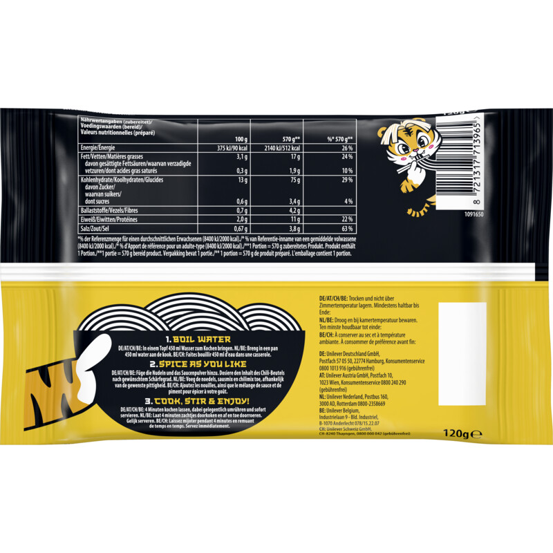 Namdong Chicken jjigae k-noodles flavour