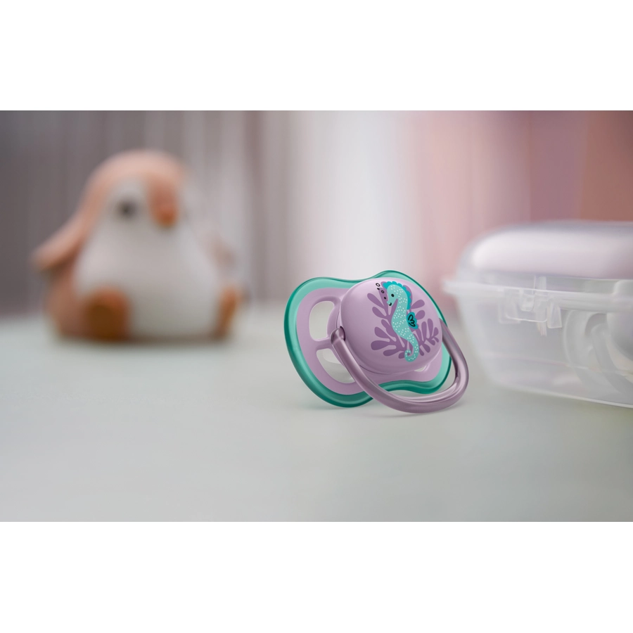 Philips Avent Schnuller ultra air SCF08561 6-18 Monate 4 Stück blaulila