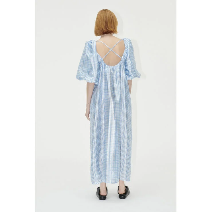 Stine Goya SGTeresa, 2067 Textured Poly Blue check