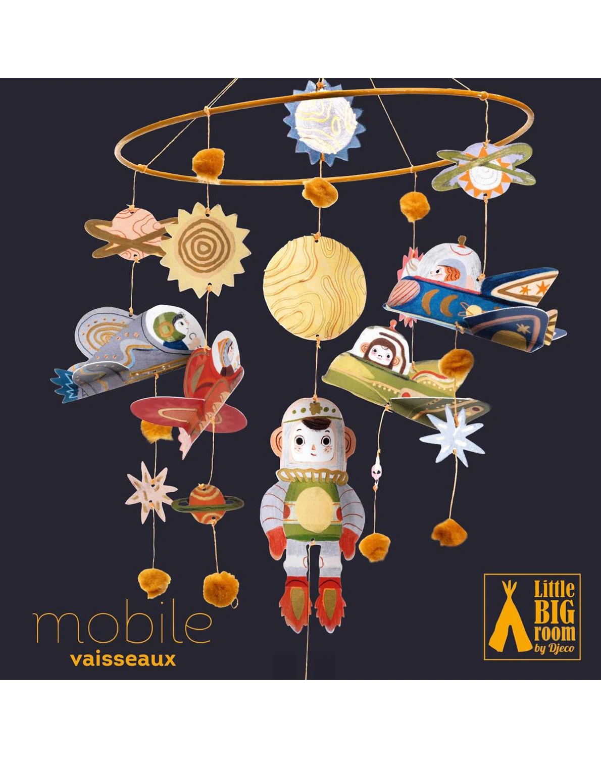 Mobile RAUMSCHIFFE aus Papier