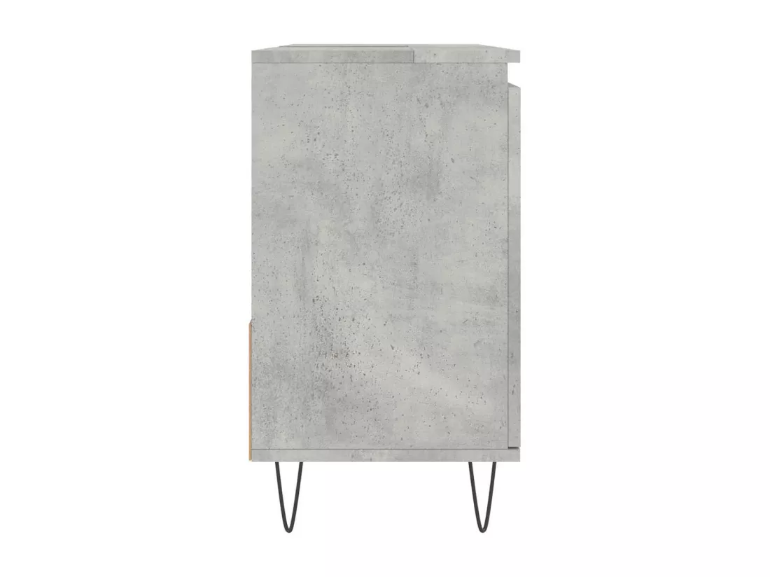 Armoire de salle de bain gris béton 65x33x60 cm