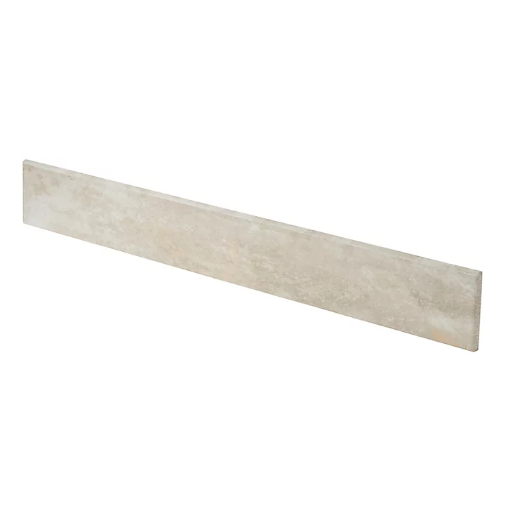 Plinthe carrelage beige aspect ardoise tintée finition mat Colours Shaded L.61,5 x H.7,5 x ép.0,90 cm
