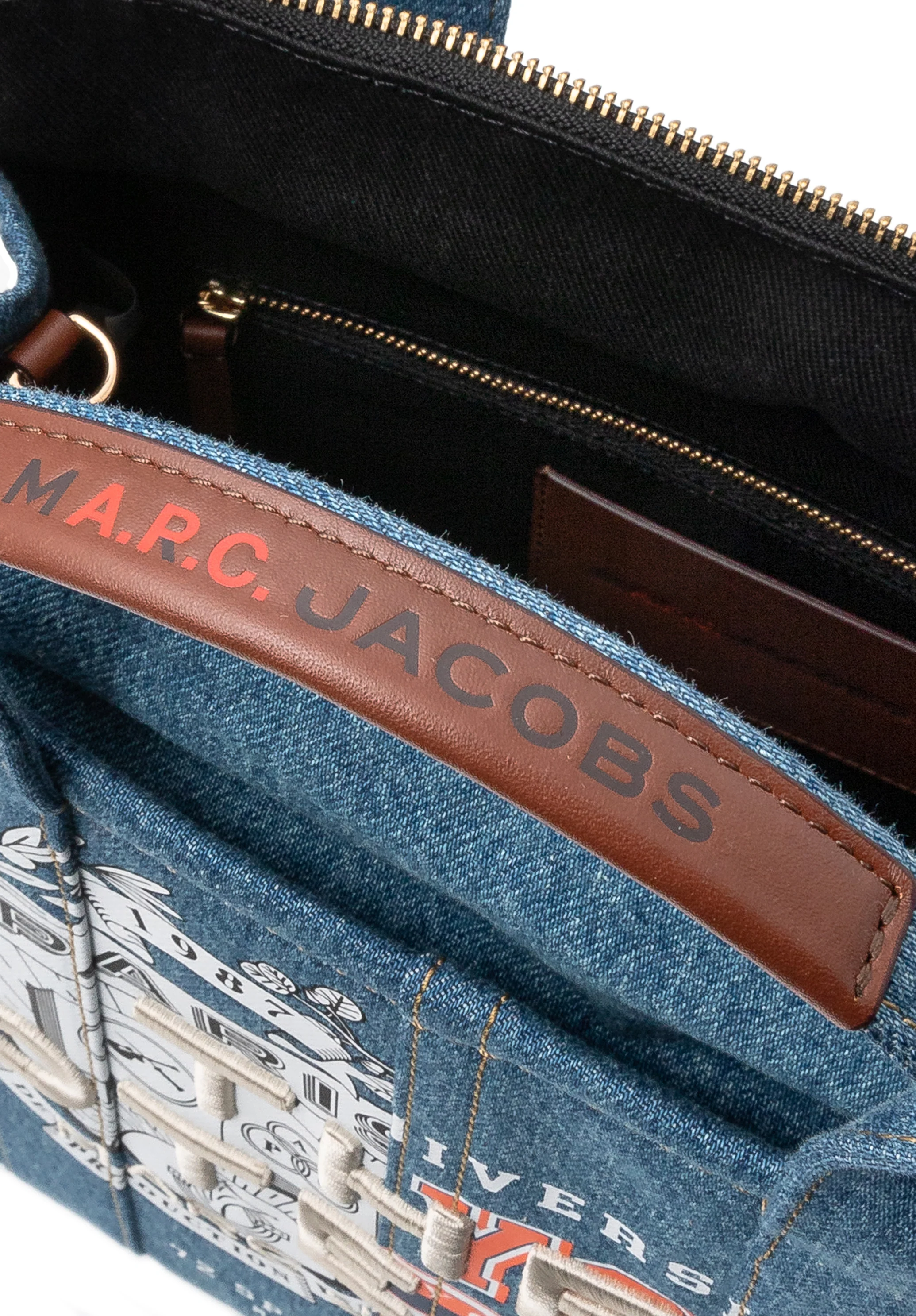 A.P.C. x Marc Jacobs. The Varsity Tote - Indigo delave