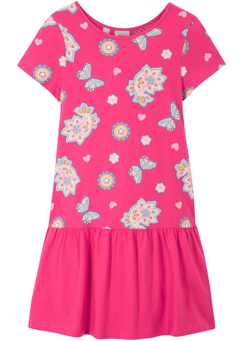 Robe T-shirt fille en coton