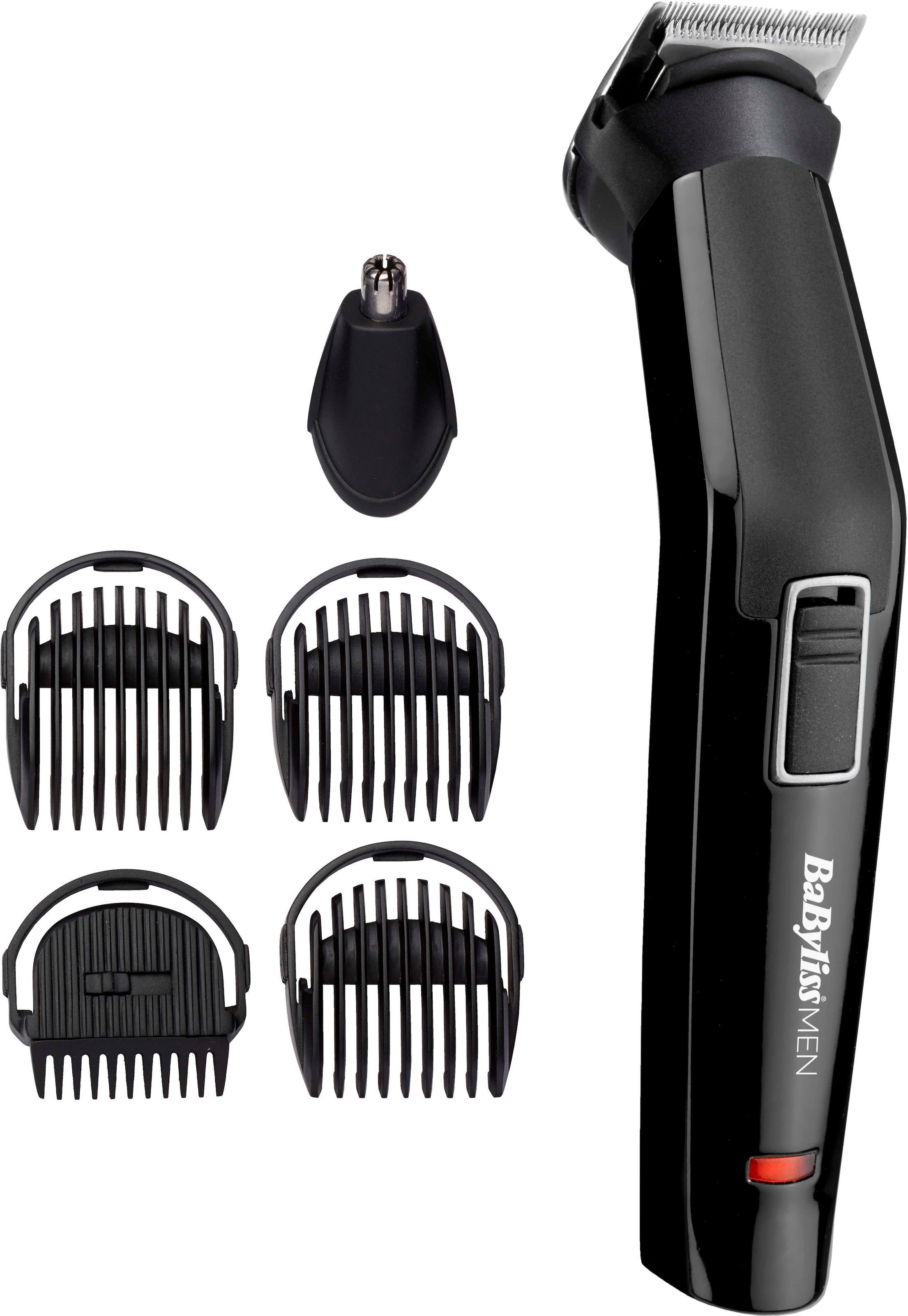 BaByliss Multifunktionstrimmer »MT725E MEN« 6 Aufsätze für Bart, Augenbrauen, Nasen- & Ohrenhaar