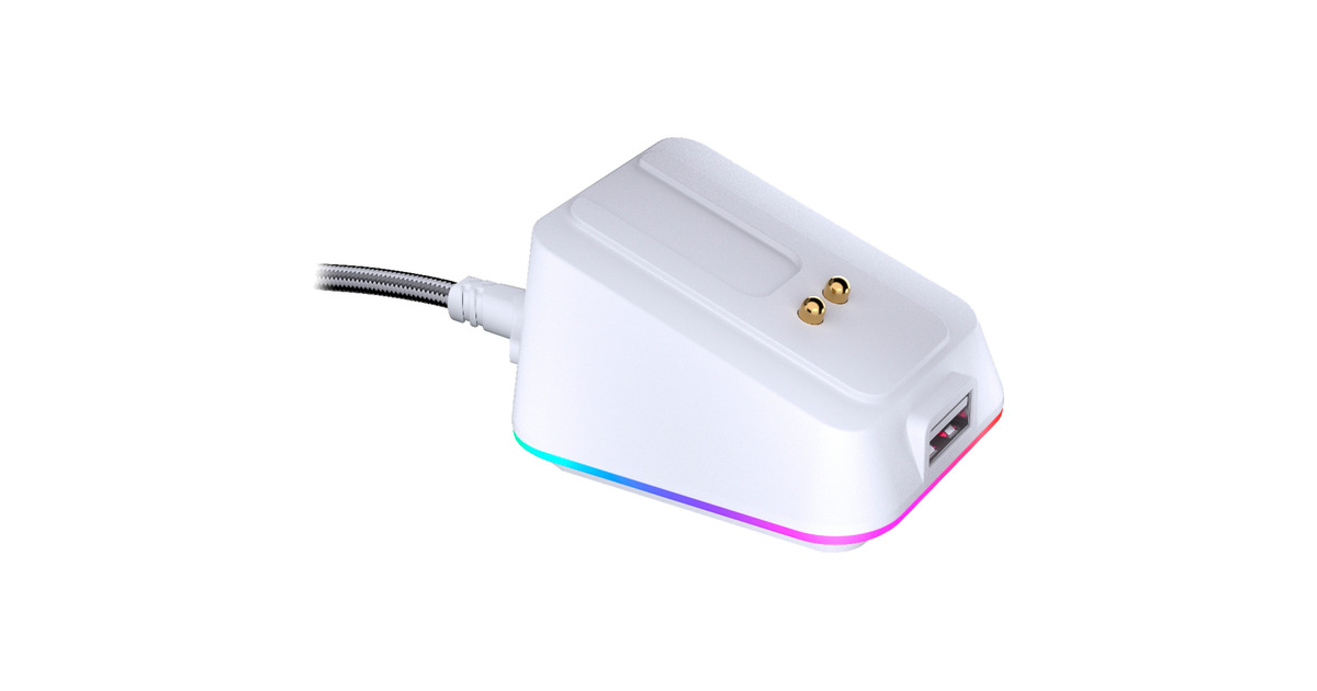 ENDORFYMouse Dock Onyx White  (Wit, RGB)