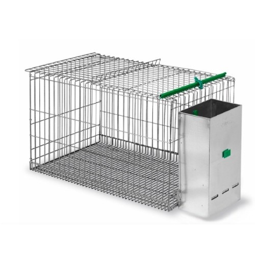 Gaiola Venice com 2 ninhos para coelhos, cor prata