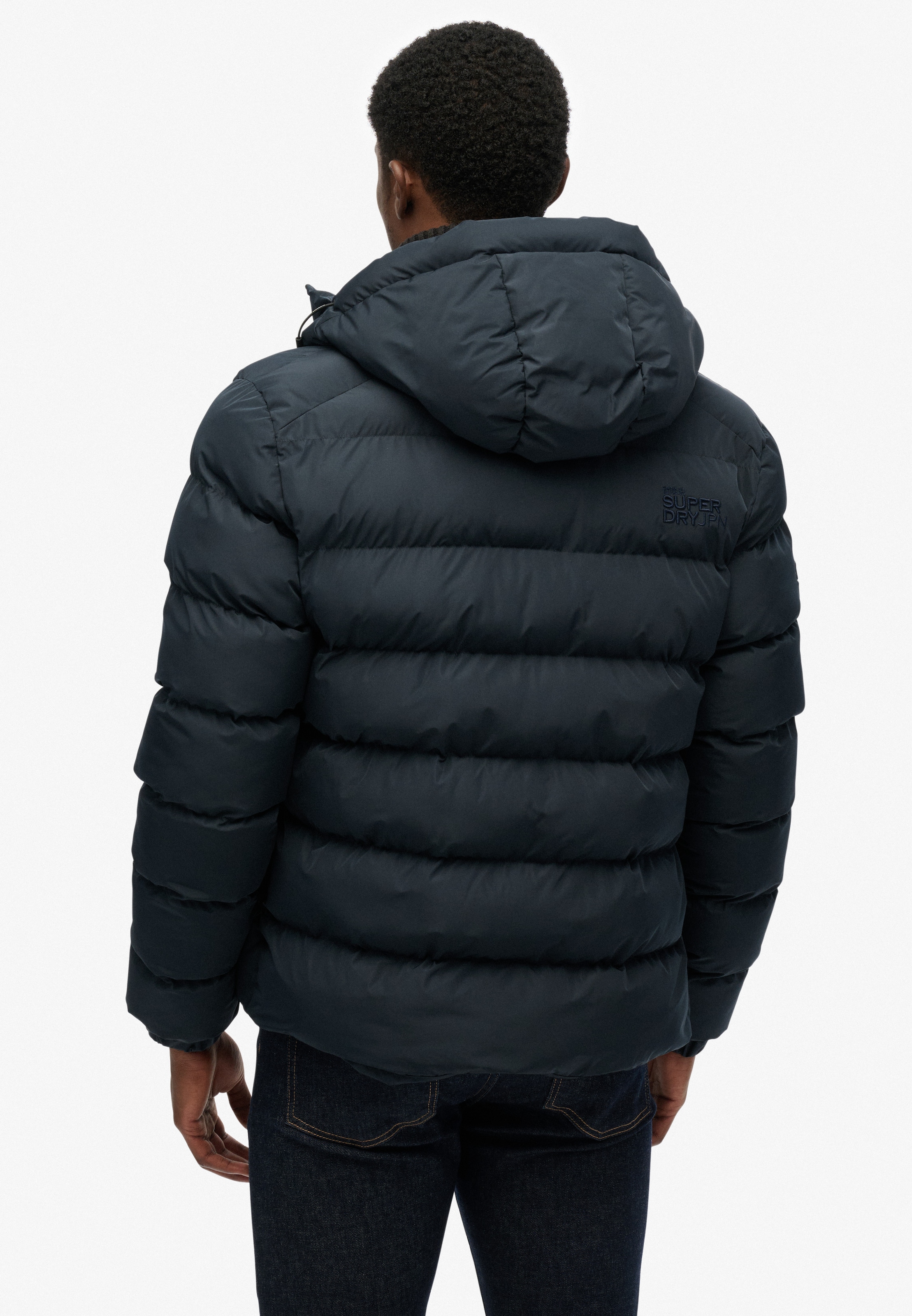 Superdry Steppjacke »HOODED SPORTS PUFFER JACKET« mit Kapuze