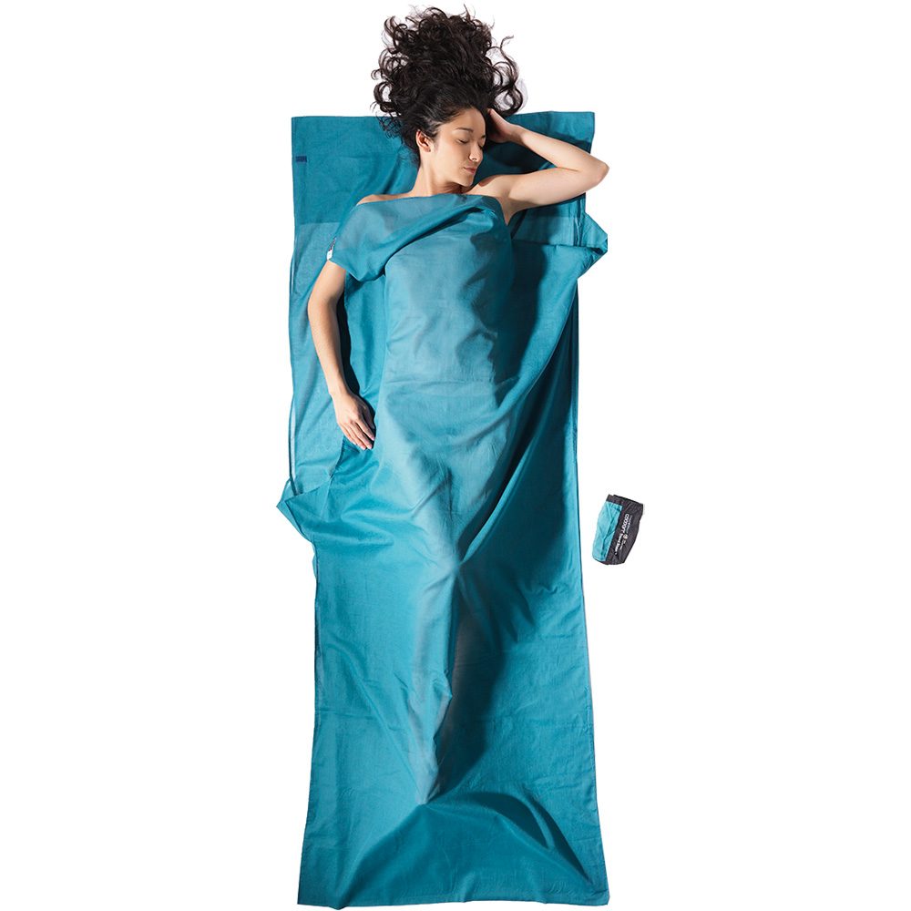 Cocoon Travels Sheet Insect Shield laguna blue