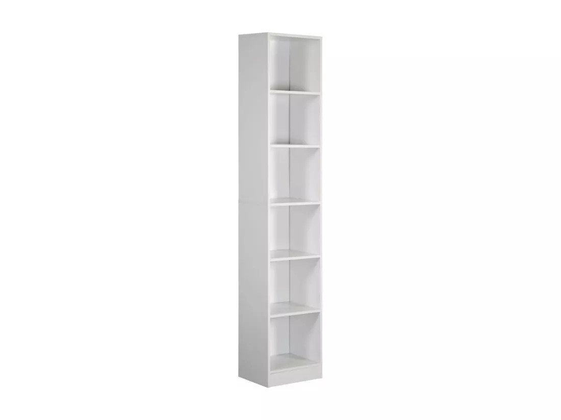 Bibliothèque Akras 200x40x29,5 Aggloméré Blanc Moderne