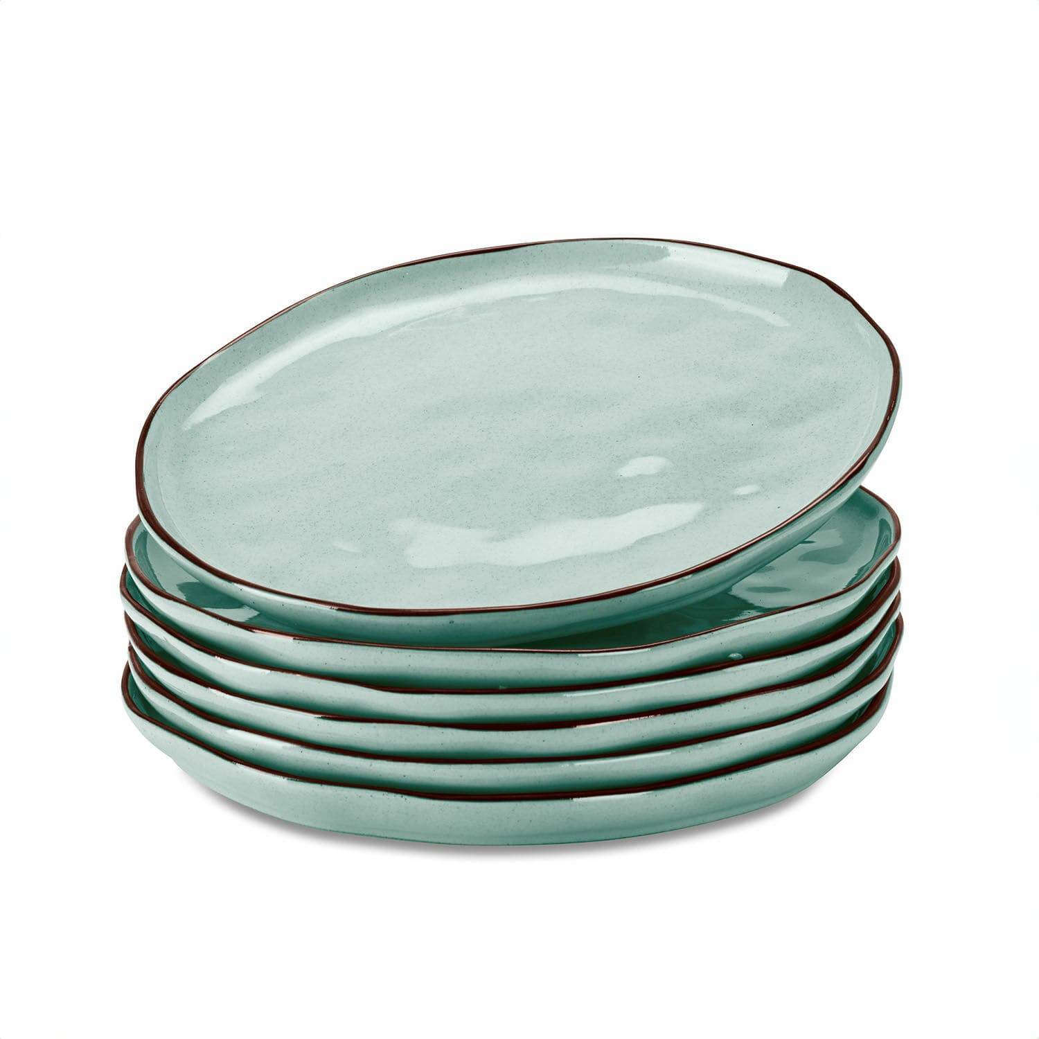 Teller 6er Set Biarré türkis