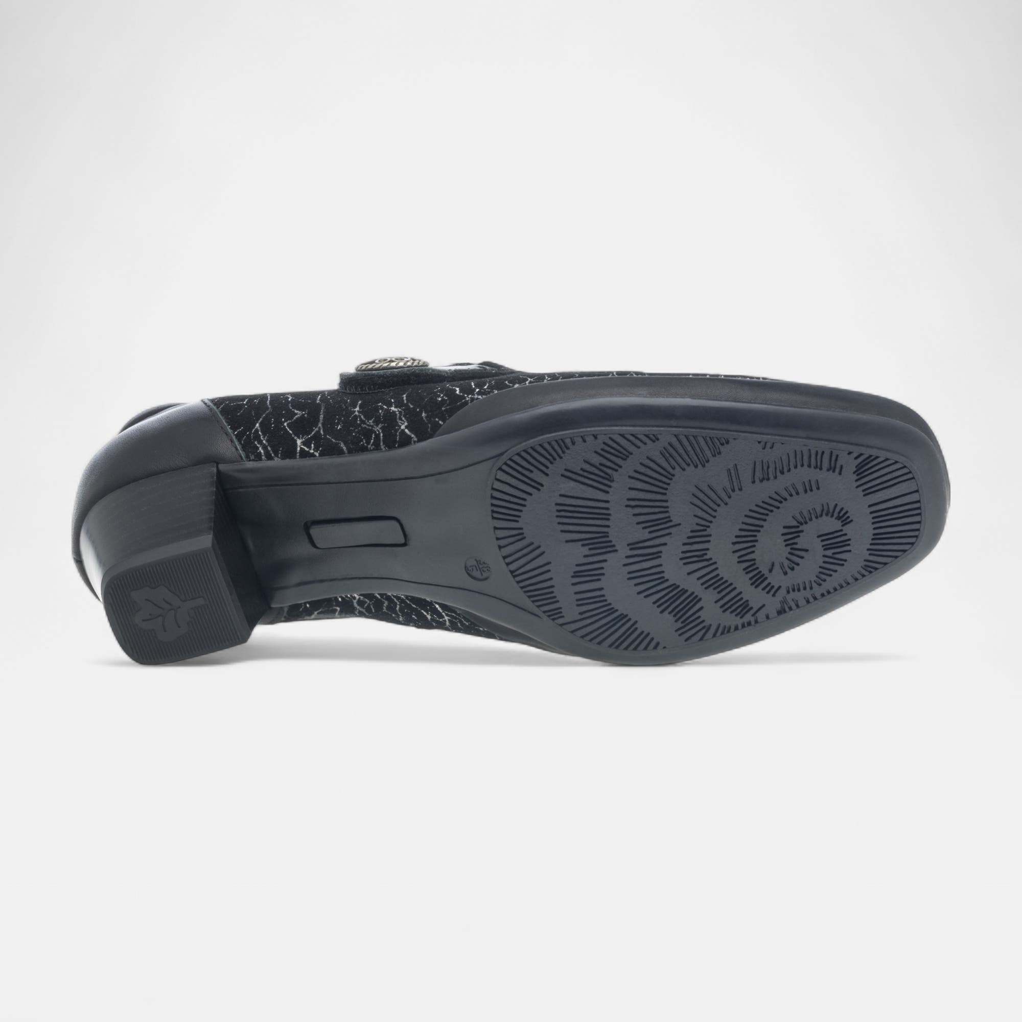 Escarpins pieds sensibles Femme en cuir noir