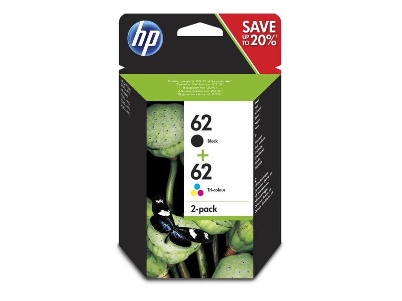 HP Combopack Nr. 62 (Tinte N9J71AE) C/M/Y/BK Druckerpatrone